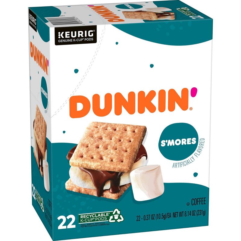 Dunkin&#39; S&#39;mores Medium Roast Keurig K-Cup Pods - 22ct, 4 of 13