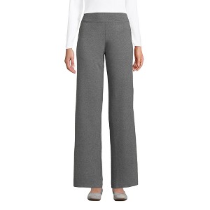 Lands' End Women's Starfish High Rise Wide Leg Pants - 1 of 4