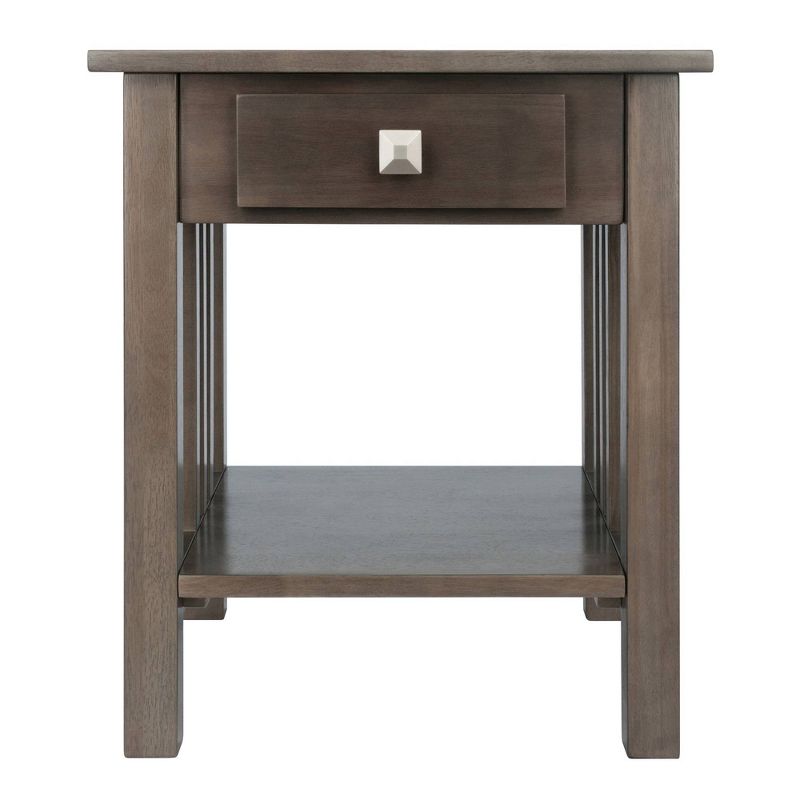Stafford End Table Oyster Gray - Winsome, 4 of 11