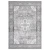 Washable Rug Non Slip Vintage Rug Foldable Indoor Carpet Ultra-Soft Retro Medallion Distressed Floor - 4 of 4