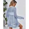 Women Crochet Lightweight Cardigan Cover Up Open Front Long Sleeve Summer Cardigans 2024 - 2 of 4