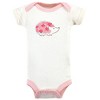 Touched by Nature Baby Girl Organic Cotton Preemie Layette 4pc Set, Rosebud, Preemie - 4 of 4