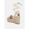 Sea Breeze Woven Lace-Up Espadrille Wedges - 4 of 4
