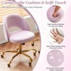 Karl Home | 23 inch Task Chair Office Desk Chair Make Up Chair With Wheels - 4 of 4