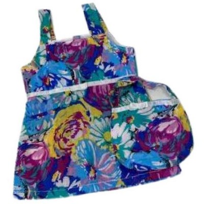 Splash Of Flowers Sundress With Purse Fits Cabbage Patch Kid Dolls