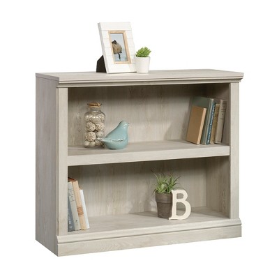 Adjustable Chalked Chestnut Wood 2-Shelf Bookcase
