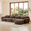 L-Shaped Plush Modular Sectional Sofa with 32D High-Density Sponge, Anti-Slip Base, and Free Combination - 2 of 4