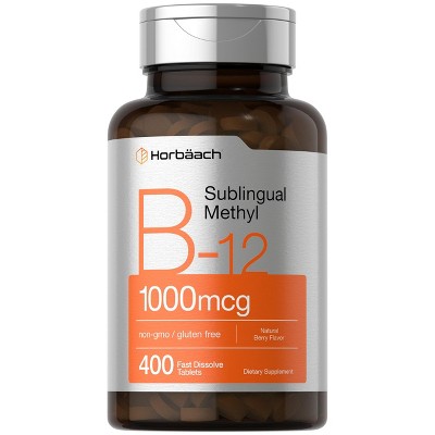 Horbaach Vitamin B12 Methylcobalamin 1000mcg | 400 Sublingual Tablets