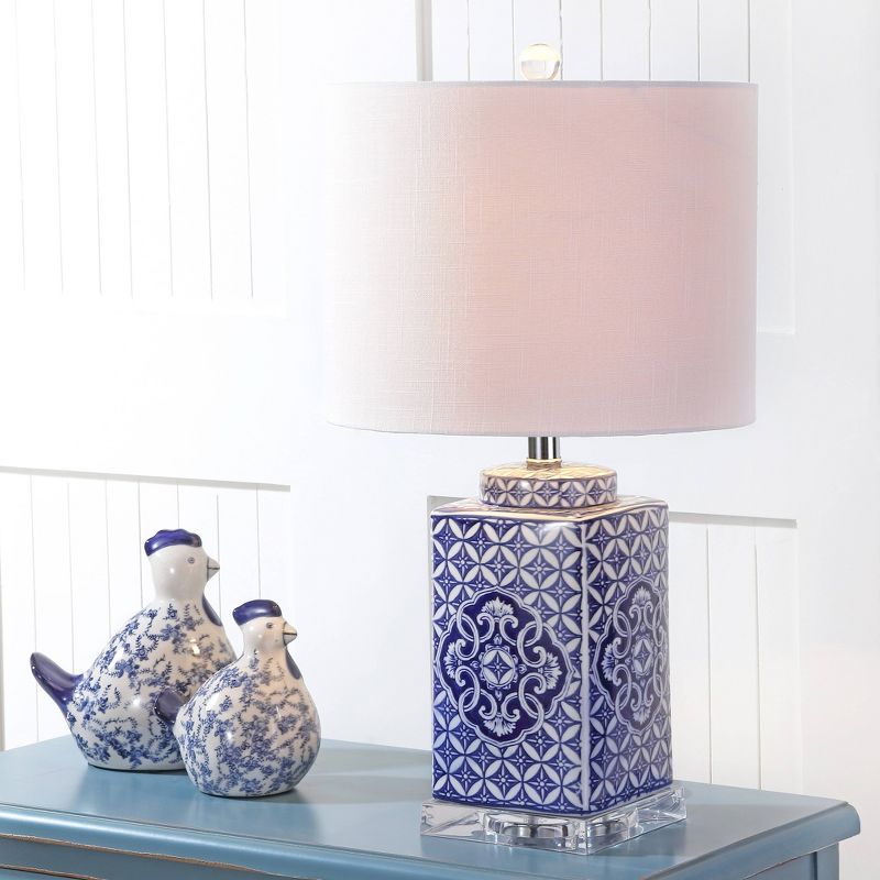 23&#34; Choi Chinoiserie Table Lamp (Includes LED Light Bulb) Blue - JONATHAN Y, 3 of 7