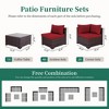 UPHA 7-Piece Brown Rattan Patio Sofa Conversation Set with Cushions - 3 of 4
