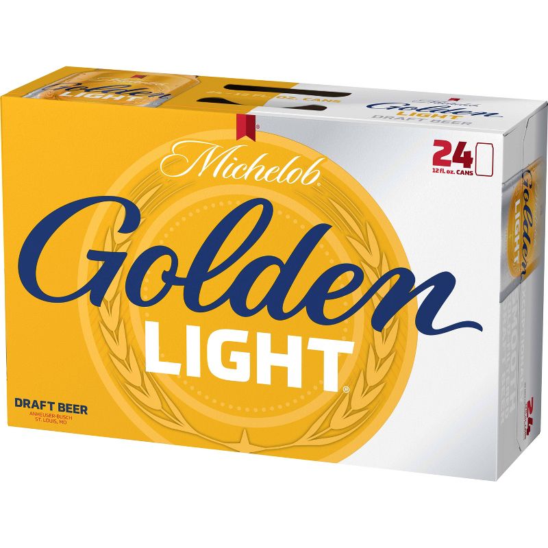 Michelob Golden Light Draft Beer - 24pk/12 fl oz Cans, 5 of 6