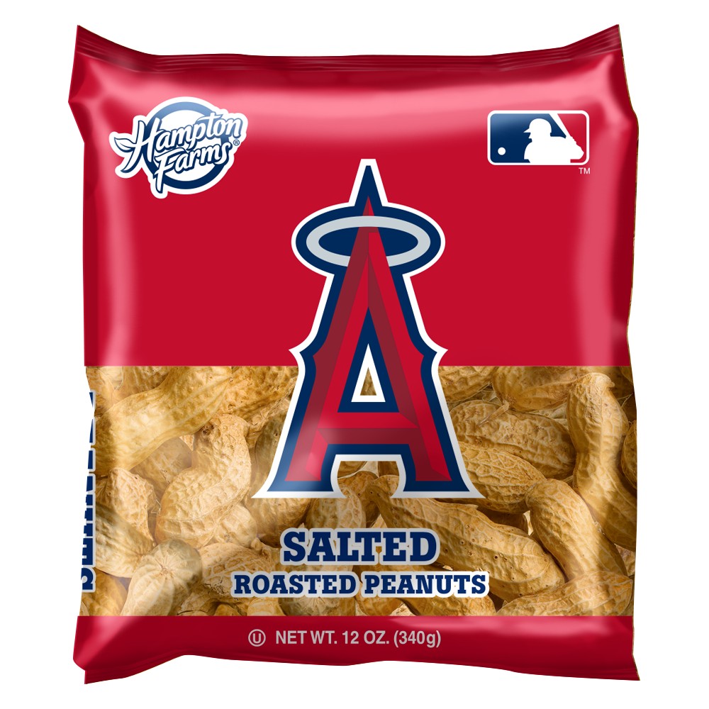 Hampton Farms Los Angeles Angels of Anaheim Unsalted In-Shell Roasted Peanuts - 12oz