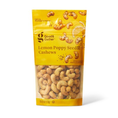 Lemon Poppyseed Cashews - 6oz - Good & Gather™ : Target