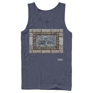 Men's Nintendo Legend of Zelda Link's Awakening Whale Stone Tablet Tank Top - 1 of 3