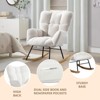 Teddy Fabric Upholstered Rocking Chair for Living Room - 4 of 4