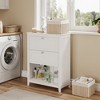 Versatile Storage Cabinet with Adjustable Dividers, Baskets, and Drawers - Stylish Organization Solution - 3 of 4