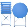 Nestfair 3pc Patio Bistro Balcony Metal Chair Table Set - 3 of 4