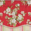 RLF Home Primrose Trimmed Glory 100% Cotton with Fully Lined 3" Rod Pocket Valnance for Windows 50" x 16" Red - image 4 of 4