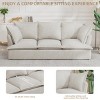 94.49" Chenille Fluffy 3-Seater Cloud Couch with Removable Pillows, Ergonomic Support and Easy Assembly - 4 of 4