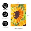 Evergreen Sunflowers in the Garden Burlap Garden Flag 12 x 18 Inches Indoor Outdoor Decor - 3 of 4