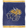 Webster University Logo Dots Silky Touch Blanket White 50x60 - 2 of 4