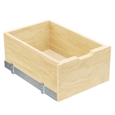 LOVMOR Soft Close Pull Out Cabinet Organizer 8 Inch High Drawer, Wood Slide Out Shelves Cabinet Storage Organizer
