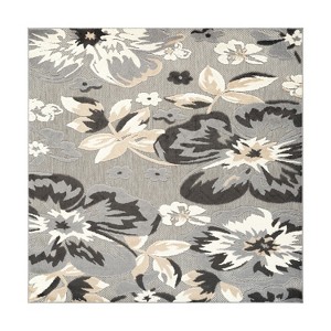 World Rug Gallery Bergamo Contemporary Floral Indoor/Outdoor Area Rug - 1 of 4