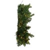 Kurt S. Adler 24“ Pre-Lit Warm White Cluster LED Noble Fir Wreath - 3 of 4