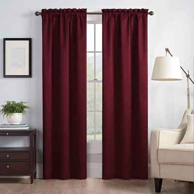 63"x42" Canova Room Darkening Window Curtain Panel Burgundy - Eclipse