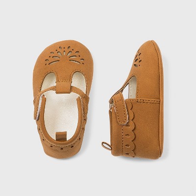 Image of Baby Girls' Faux Leather Slip-On Shoes - Cat & Jack™ 0-3M