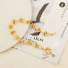 18k Gold Plated Personalized Chunky Cuban Oval Link Chain Bracelets for Men Toggle Rope Bracelet Jewelry for Women - 4 of 4