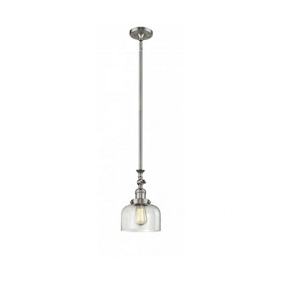Bell - 1 Light Stem Hung Tiltable Mini Pendant In Industrial Style-14 Inches Tall and 8 Inches Wide