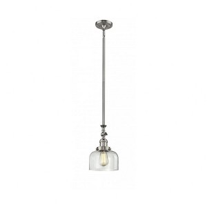 Bell - 1 Light Stem Hung Tiltable Mini Pendant In Industrial Style-14 Inches Tall and 8 Inches Wide - 1 of 1