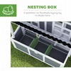 Skyzone 39" Fir Wood Chicken Coop with 3-Nesting Box, Pull-Out Tray, Waterproof Roof & Ramp for 4-6 - 4 of 4