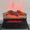 SEVOBAL Indoor Fireplaces 23 inch Electric Fireplace 3D Log set insert, Infrared Fireplace Heater for Indoor, Black, 21.53"*8.27"*14.25" - 2 of 4
