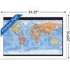 Trends International Map - World Time Zones Framed Wall Poster Prints - 3 of 4