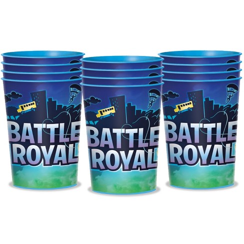 Battle Royal Blue Party Favor Plastic Cup 16 Oz. 
