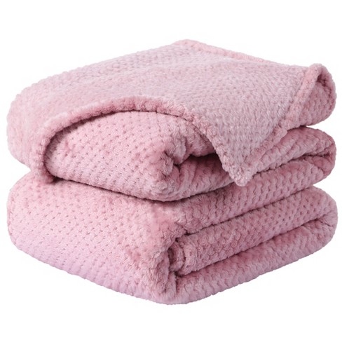 Light pink throw blankets hot sale