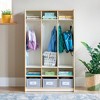 Guidecraft EdQ 3-Section Wooden Storage Locker for Classroom, Kids Cubby Organizer with Shelves and Hooks for Coats - 2 of 4