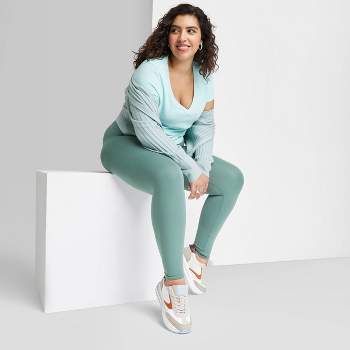 Women's High-Waisted Teal Pocket Leggings - Wild Fable Sizes  (XS,S,M,L,XL,XXL) - AbuMaizar Dental Roots Clinic