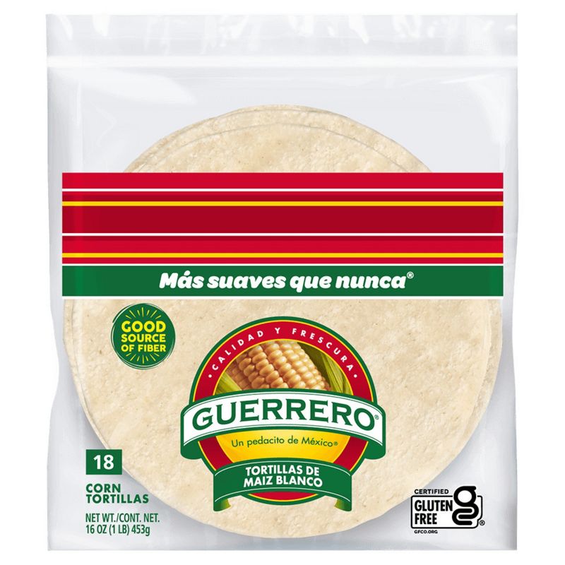 Guerrero Gluten Free White Corn Tortillas, 1 of 8