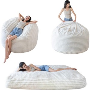 MAXYOYO Giant Bean Bag Chair Bed for Adults, Convertible Beanbag High-Density Foam Filling, Machine Washable Cover - 1 of 4