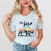 Simply Sage Market Women's Stay Wild Buffalo Short Sleeve Graphic Tee - 2 of 4