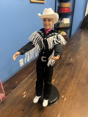 Barbie The Movie Collectible Ken Doll Wearing Black And White Western  Outfit (target Exclusive) : Target