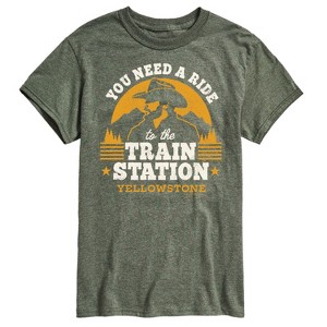 Men's - Yellowstone - You Need A Ride To The Train Station Short Sleeve Graphic T-Shirt - 1 of 4