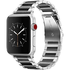 Worryfree Gadgets Stainless Steel Two Tone Classic Band for Apple Watch 42/44/45/49mm - 1 of 4