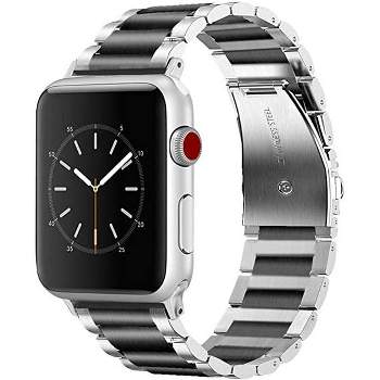 Worryfree Gadgets Stainless Steel Two Tone Classic Band for Apple Watch 42/44/45/49mm