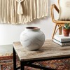 Ceramic Ceramic Vase - Boho Textured Decorative Accent for Home, Office, Bedroom & Living Room - Casual Rustic Style - 7" White - 3 of 4