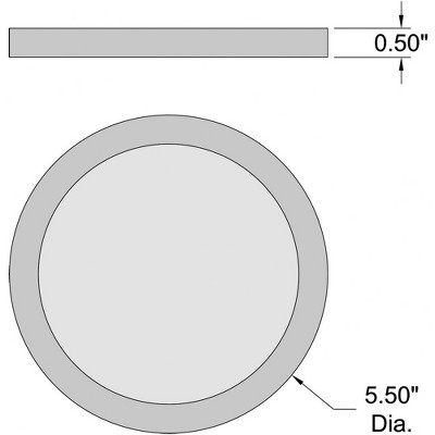 Access Lighting Disc 1 - Light Flush Mount in  Bronze