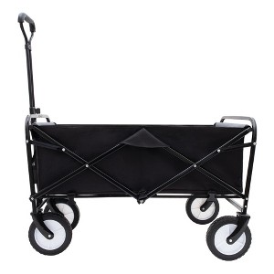 Grungis Heavy-Duty Folding Shopping Cart,Beach Cart with Strapping System & Waterproof Liners,Utility Cart for Camping,Shopping,Sports - 1 of 4